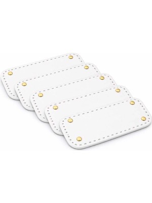 33X12 cm 5 Adet Çanta Tabanı Set - Delikli Makrome Çanta Alt Taban Hobi Çanta Yapım Malzemesi