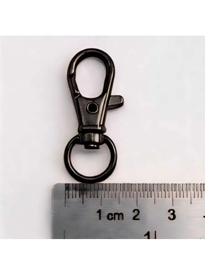 Metal Köstek Telli Kanca - 1 cm Çanta ve Anahtarlık Aparatı 20 Adet