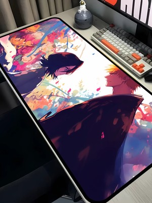 Charmbi Bleach Temalı 40X90 Mouse Pad Gaming Mousepad, Kaymaz Taban Büyük Oyuncu Pad