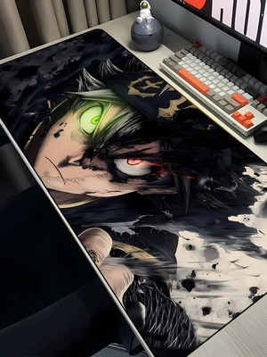 Charmbi Black Clover Asta 40X90 Mouse Pad Gaming Mousepad, Kaymaz Taban Büyük Oyuncu Pad