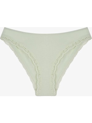 Penti Mint Yeşili Dantel Detaylı Slip Külot