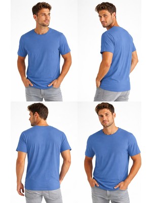 ÇK Tekstil Unisex Basic Tişört 30/1 Süprem Pamuk Düz Renk S-M-L-Xl-Xxl Rahat Kalıp