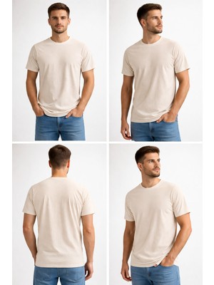 ÇK Tekstil Unisex Basic Tişört 30/1 Süprem Pamuk Düz Renk S-M-L-Xl-Xxl Rahat Kalıp