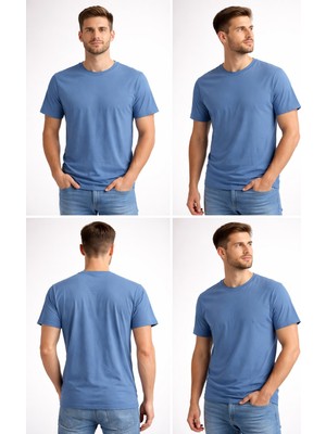 ÇK Tekstil Unisex Basic Tişört 30/1 Süprem Pamuk Düz Renk S-M-L-Xl-Xxl Rahat Kalıp