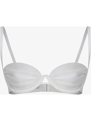 Penti Kırık Beyaz Mesh Balenli Sütyen