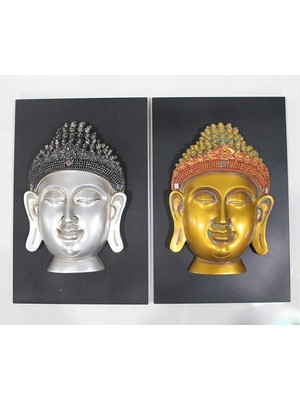 İlk El Grup Duvara Asmalı Buda Büstü  6ALY190