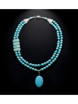 Asteria Elite Turkuaz Nazar Koruyucu ve Sakinleştirici Enerji Kolyesi