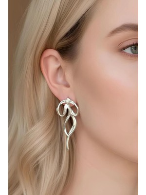 Bontexs Kadın Orta Boy Kurdele Küpe