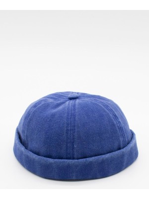 Dekim Moda Eskitme Yumuşak Kot Takke Cap Docker Şapka %100 Pamuk