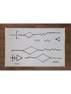 Vivense Markaev Kilim 06, Iskandinav Desenli, Bej, 150X230