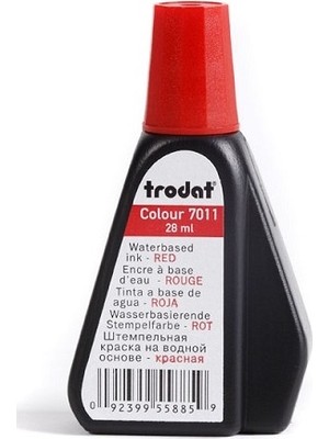 Trodat İstampa Mürekkebi 28 Ml Kırmızı (10 Lu Paket)