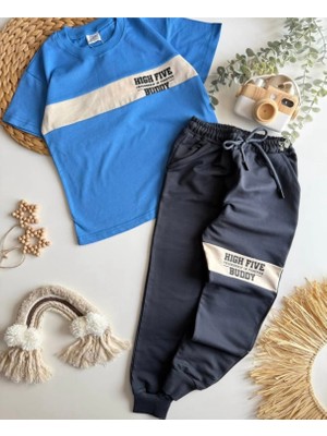 Butik Erkek Çocuk %100 Pamuklu Alt - Üst 2'li Eşofman Takımı