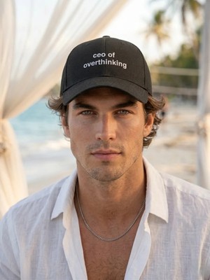 SF Collection Unisex Ceo Of Overthinking Baskılı Spor Şapka – Ayarlanabilir Pamuklu Cap Günlük Kombin Şapkası