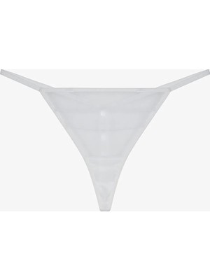 Penti Kırık Beyaz Mesh String Külot