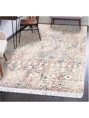 Vivense Markaev Kilim 016, Iskandinav Desenli, Renkli, 120X180