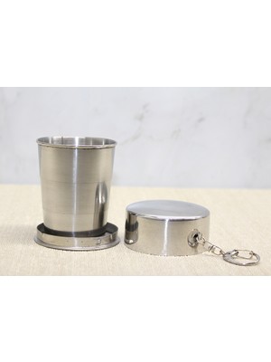 Venüs Shopping Katlanabilir Tekli Paslanmaz Çelik Shot Bardak 7 cm