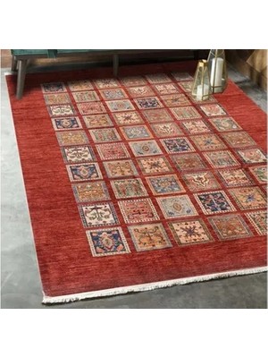 Vivense Markaev Kilim, Desenli, Kırmızı, 80X150