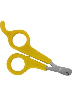 byasafkids Kedi ve Küçük Irk Köpekler Için Ergonomik Saplı Tırnak Makası - Sarı