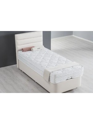 Vivense Viyana Baza Başlık ve Yatak Seti, Koyu Bej, 90X190