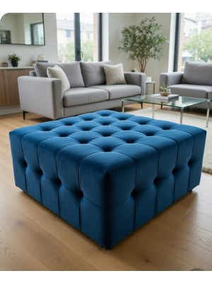 Kardelen 80X80 Mavi Puf