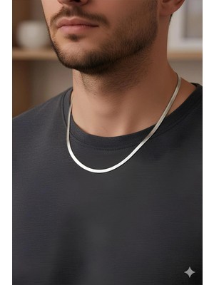 Bontexs Üniseks Ezme Gümüş Renk Kolye