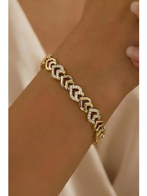 Bontexs Sevgililer Gününe Özel Kalpli Bileklik 316L Paslanmaz Çelik