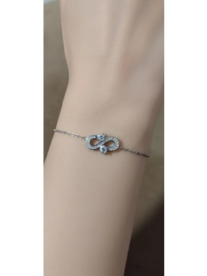 Bontexs Kadın Zirkon Taşlı Sonsuzluk Bileklik