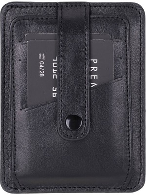 Hakiki Deri, El Yapımı Kartlık BLWL20 Rst1 Siyah