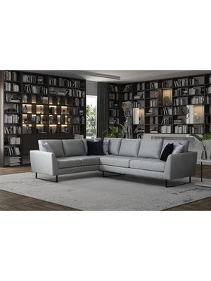 Vivense Tempo Köşe Koltuk, Gri, Sol Köşe