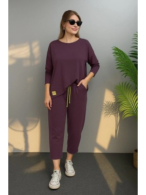 Secret Sita Kadın Uzun Kollu Arma Detaylı Iki Iplik Viskon Ikili Takım