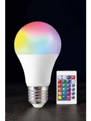 Kocadal Renk Değiştirebilen Rgb Işıklı LED Ampul A+Enerji 15 Watt LED Işık