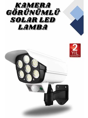 Kocadal Kamera Görünümlü LED Lamba Dönebilen Bahçe Aydınlatması Duvar Lambası