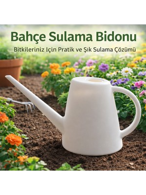 Yeni Koç Plastik Bahçe Sulama Ibriği  Beyaz  1.7 Litre – Ergonomik Tasarım, Dayanıklı ve Hafif Sulama Kabı