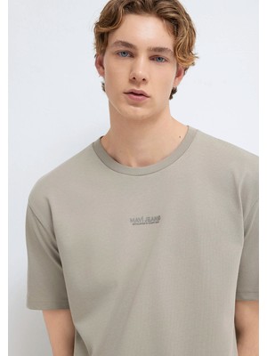 Mavi Mavi Jeans Baskılı Bej Tişört 0613348-70352