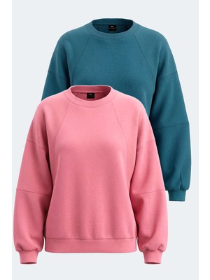 Slazenger Vıa 2 Li Set Kadın   Sweatshırt