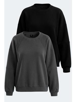 Slazenger Vıa 2 Li Set Kadın   Sweatshırt