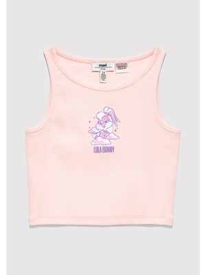 Mavi Lola Bunny Baskılı Pembe Atlet 7610472-90773