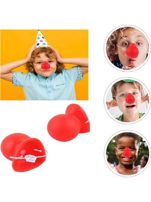 Mey İthalat Mey Ithalat® Kırmızı Renk Lastikli Burun Palyaço Burun