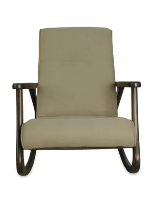 Vivense Ekol Sallanan Sandalye, Gri, Dişbudak, Ceviz Ayak