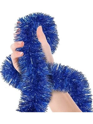 İlk El Grup Ieg™ Parti Için Sim Süs 2 Metre Uzunluk 8 cm Genişlik Mavi Renk Ithal