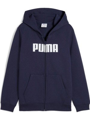 Puma Essentıals Logo Genç Kapüşonlu Ceket