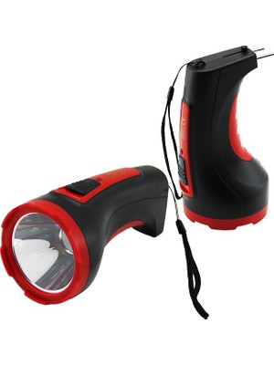 Ulugo 3W Tek LED Bombeli Gövde Fiş Şarjlı El Feneri Uzun Mesafeli (5224)