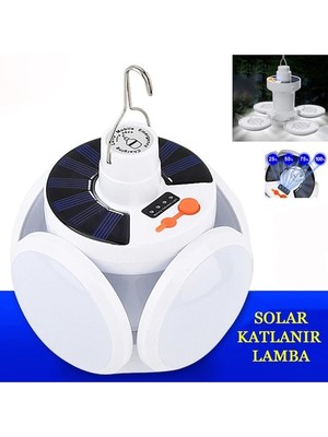 Ulugo Solar 5 Kanatlı Kamp Lambası (5224)
