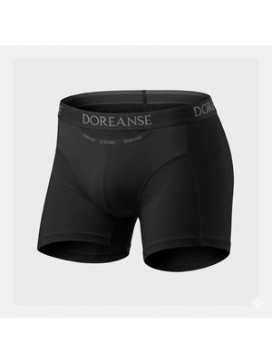Doreanse Siyah Erkek Cepli Pamuk Boxer 1790