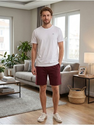 D'S Damat Ds Damat Ribana Şort Takımı Bordo