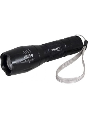 Ulugo Police Ps-44 Cree T6 LED + Zoom Şarj Edilebilir El Feneri