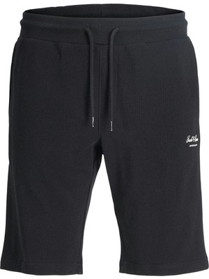 Jack & Jones Jpstgordon Archıve Sweat Shorts Mıd Sn Erkek Penye Şort 12288638 Black
