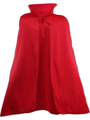 Senka Mey Ithalat® Kırmızı Renk Yakalı Pelerin 120 cm