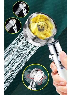 Ulugo Duş Başlığı Turbo Pervaneli Serinletici Tasarım