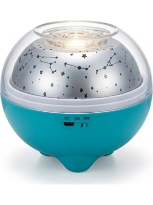 Senka Mey Ithalat® Bluetooth Bağlantılı Gece Lambası Yıldız Projeksiyon Işığı 7 Renk Efekti ve Zamanlayıc